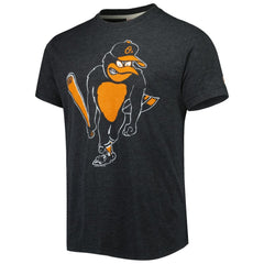 Baltimore Orioles Homage Hand-Drawn Logo Tri-Blend T-Shirt - Charcoal