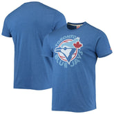 Toronto Blue Jays Homage Hand-Drawn Logo Tri-Blend T-Shirt - Royal