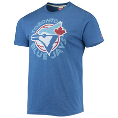 Toronto Blue Jays Homage Hand-Drawn Logo Tri-Blend T-Shirt - Royal