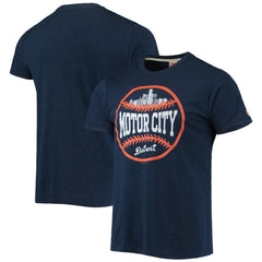 Detroit Tigers Homage Hyper Local Tri-Blend T-Shirt - Navy
