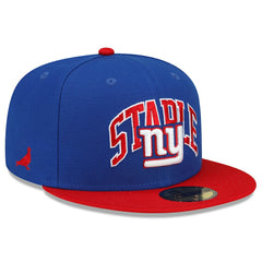 New York Giants New Era NFL x Staple Collection 59FIFTY Fitted Hat - Royal/Red discount