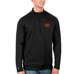Washington Commanders Antigua Generation Quarter-Zip Pullover Top - Black sale