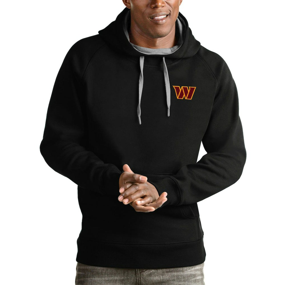 Washington Commanders Antigua Victory Pullover Hoodie - Black online