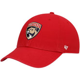 Florida Panthers '47 Logo Clean Up Adjustable Hat Red