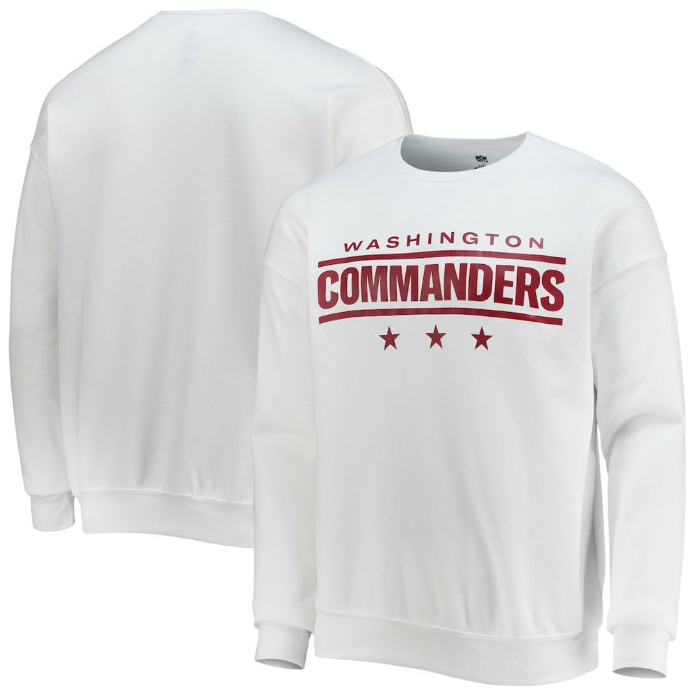 Washington Commanders NFL x Darius Rucker Collection Star Sponge Fleece Pullover Sweatshirt - White for sale
