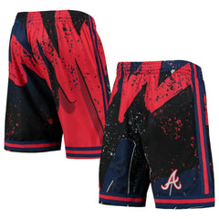 Atlanta Braves Hyper Hoops Shorts - Red | Mitchell & Ness