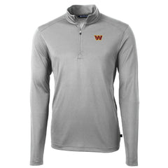 Washington Commanders Cutter & Buck Virtue Eco Pique Half-Zip Pullover Jacket - Gray online