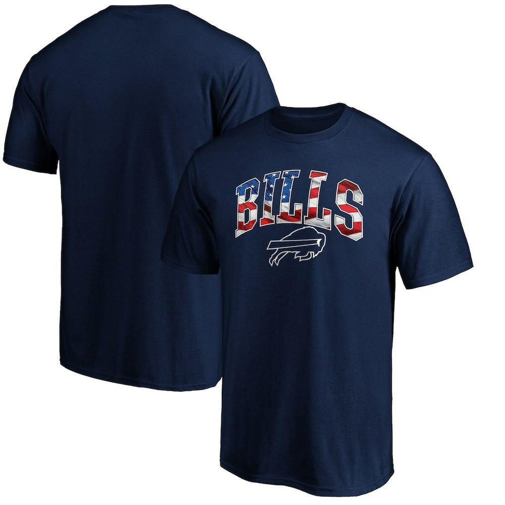 Buffalo Bills Banner Wave Logo T-Shirt - Navy online