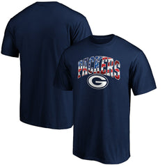Green Bay Packers Banner Wave Logo T-Shirt - Navy for sale