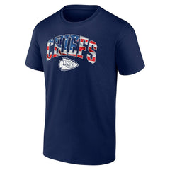 Kansas City Chiefs Banner Wave Logo T-Shirt - Navy online
