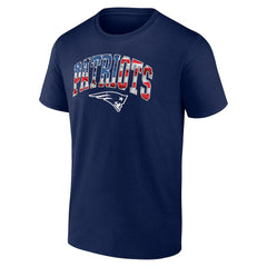 New England Patriots Banner Wave Logo T-Shirt - Navy outlet