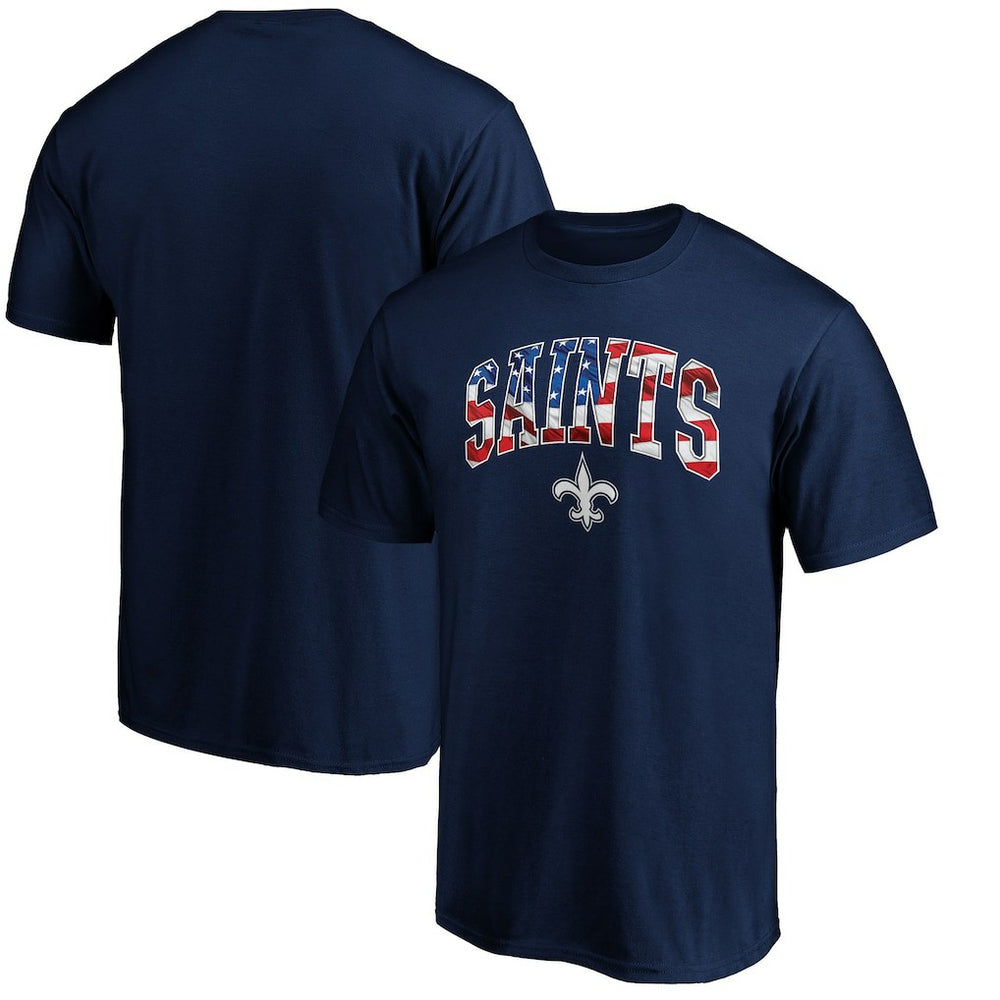 New Orleans Saints Banner Wave Logo T-Shirt - Navy online