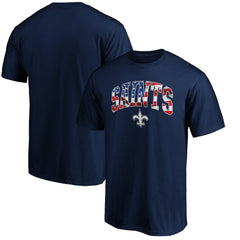 New Orleans Saints Banner Wave Logo T-Shirt - Navy online