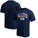 San Francisco 49ers Banner Wave Logo T-Shirt - Navy sale