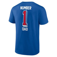 Buffalo Bills Number One Dad T-Shirt - Royal for sale