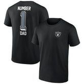 Las Vegas Raiders Number One Dad T-Shirt - Black on sale