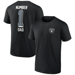 Las Vegas Raiders Number One Dad T-Shirt - Black on sale