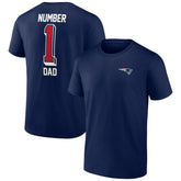 New England Patriots Number One Dad T-Shirt - Navy sale