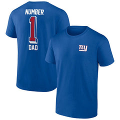 New York Giants Number One Dad T-Shirt - Royal outlet