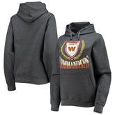 Washington Commanders WEAR by Erin Andrews Women's Fleece Pullover Hoodie - Heathered Gray discount