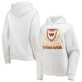 Washington Commanders WEAR by Erin Andrews Women's Fleece Pullover Hoodie - White on sale