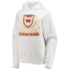 Washington Commanders WEAR by Erin Andrews Women's Fleece Pullover Hoodie - White on sale