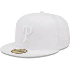 Philadelphia Phillies White on White 59FIFTY Fitted Hat | New Era