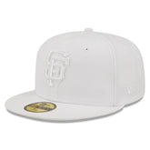 San Francisco Giants White on White 59FIFTY Fitted Hat | New Era
