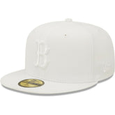 Boston Red Sox White on White 59FIFTY Fitted Hat | New Era