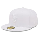 Seattle Mariners White on White 59FIFTY Fitted Hat | New Era