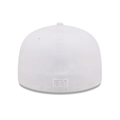 Tampa Bay Rays White on White 59FIFTY Fitted Hat | New Era