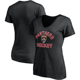 Florida Panthers Fanatics Women' s Overtime V-Neck T-Shirt Black