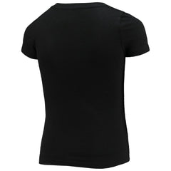 Washington Commanders New Era Girls Youth V-Neck T-Shirt - Black outlet