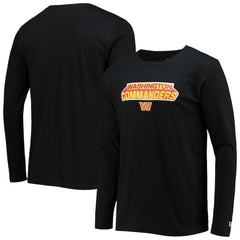 Washington Commanders New Era Long Sleeve T-Shirt - Black for sale