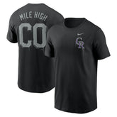 Colorado Rockies Mile High Local Team T-Shirt - Black | Nike