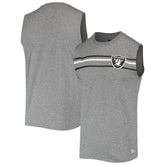 Las Vegas Raiders New Era Brushed Sleeveless Tank Top - Heathered Gray cheap