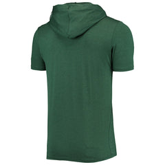 Green Bay Packers New Era Team Brushed Hoodie T-Shirt - Heathered Green for sale