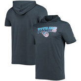 Tennessee Titans New Era Team Brushed Hoodie T-Shirt - Heathered Navy sale