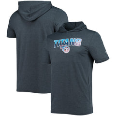 Tennessee Titans New Era Team Brushed Hoodie T-Shirt - Heathered Navy sale