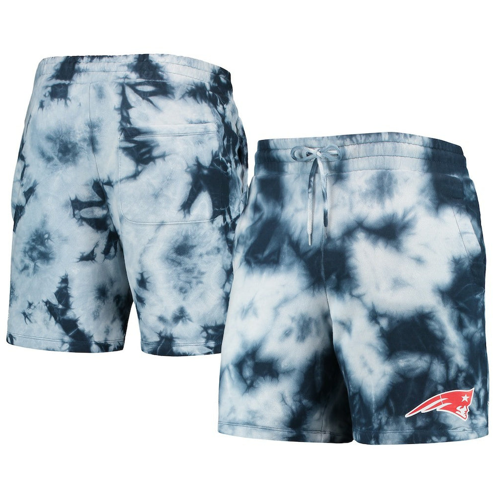 New England Patriots New Era Tie-Dye Shorts - Navy discount