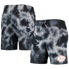 Kansas City Chiefs New Era Tie-Dye Shorts - Black on sale