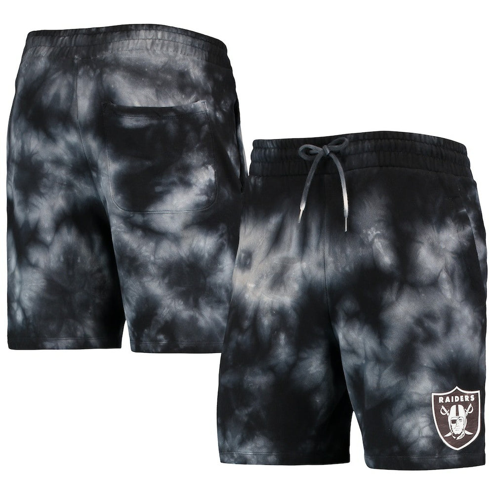 Las Vegas Raiders New Era Tie-Dye Shorts - Black on sale