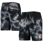 Las Vegas Raiders New Era Tie-Dye Shorts - Black on sale