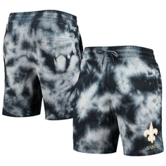 New Orleans Saints New Era Tie-Dye Shorts - Black online
