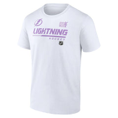 Tampa Bay Lightning NHL Hockey Fights Cancer T-Shirt White