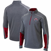 Washington Wizards Omni-Wick Shotgun 2.0 Quarter-Zip Pullover Top - Heathered Gray/Red | Columbia on sale