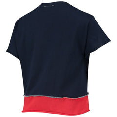 Boston Red Sox Refried Apparel Women's Cropped T-Shirt - Navy