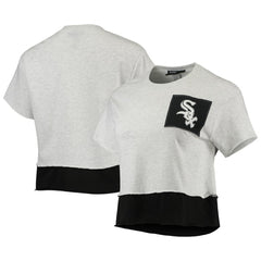 Chicago White Sox Refried Apparel Women's Cropped T-Shirt - Heathered Gray
