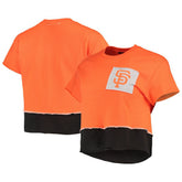 San Francisco Giants Refried Apparel Women's Cropped T-Shirt - Orange