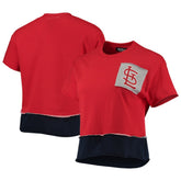 St. Louis Cardinals Refried Apparel Women's Cropped T-Shirt - Red